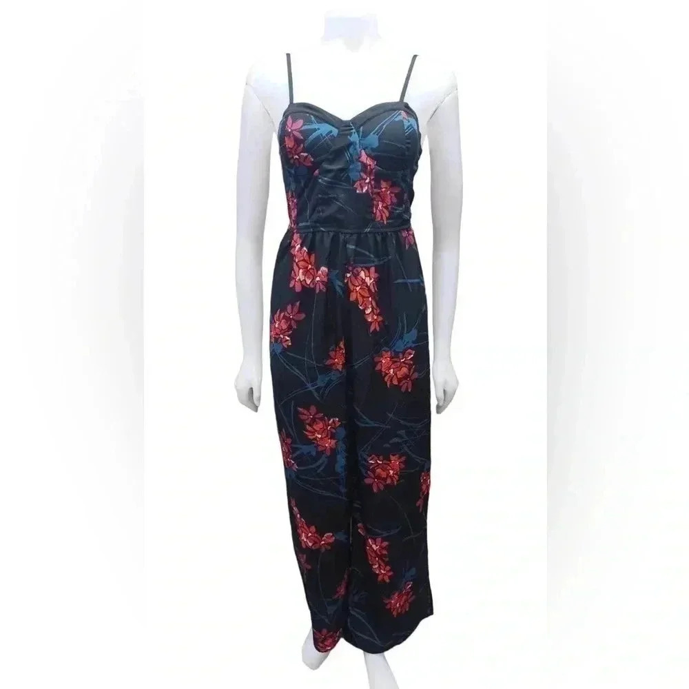Band Of Gypsies Floral  Jumpsuit Size Medium